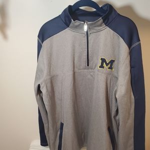 Michigan Wolverines men's L 1/4zip Pullover